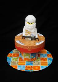 revolving lego ninjago cake